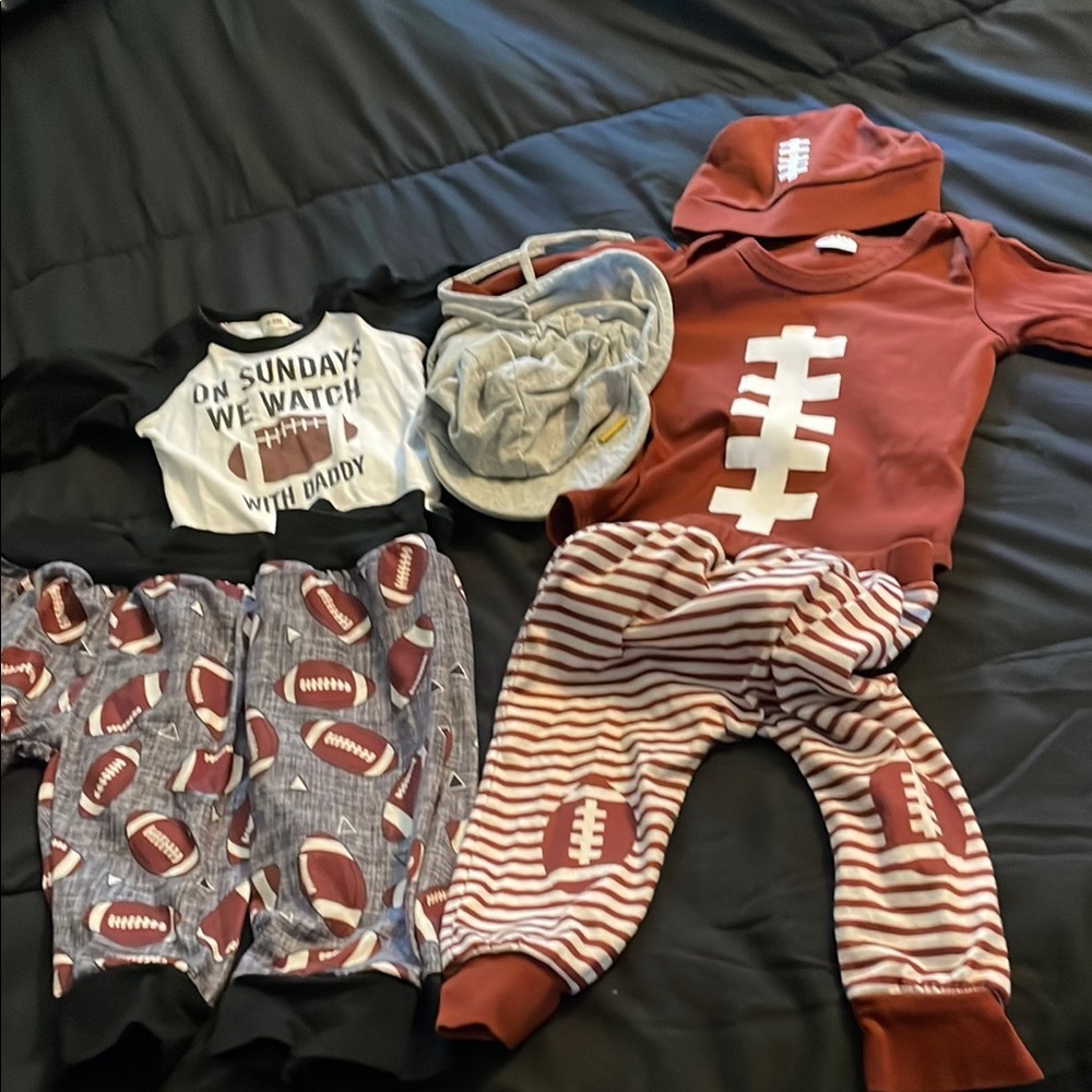 Football-Themed Baby Outfits